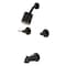 Kingston Brass Tub and Shower Faucet, Oil Rubbed Bronze, Wall Mount KBX8145NDL - alternate 1